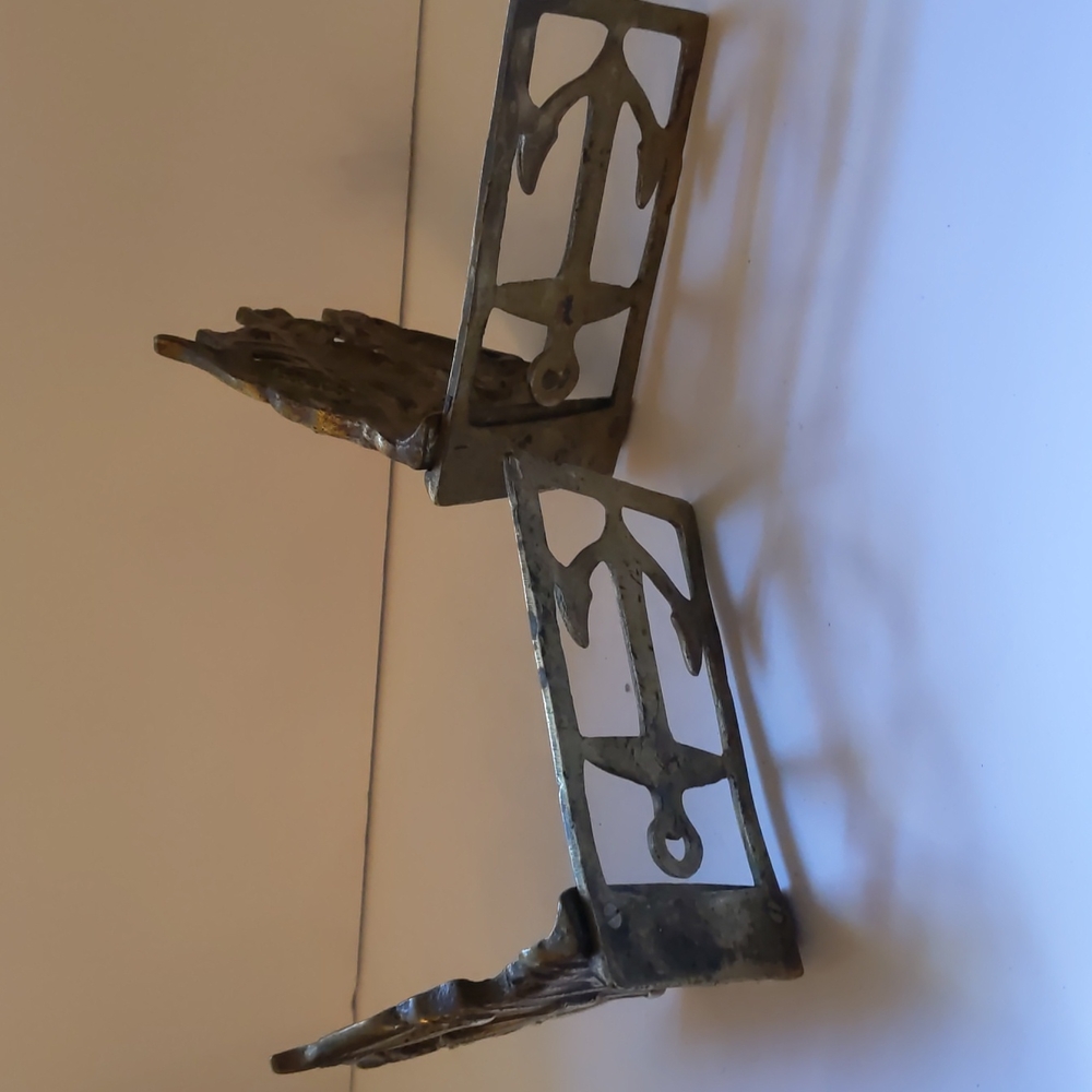 Vintage pair (2) of brass "Mayflower" bookends - Picture 4 of 5